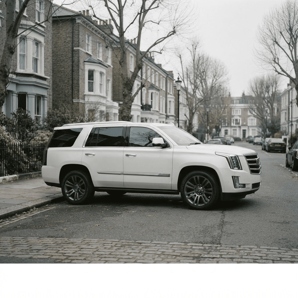 Білий Cadillac Escalade для VIP-перевезення
